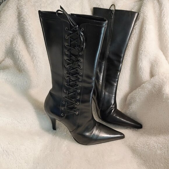 Paro Brasil Black Lace Up Boots 35/36 - Picture 2 of 15